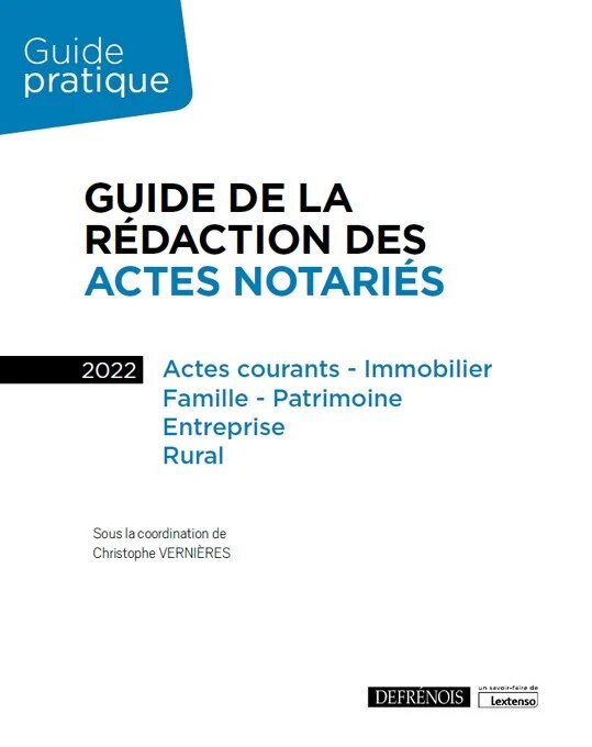 Guide defrénois de la rédaction des actes papier