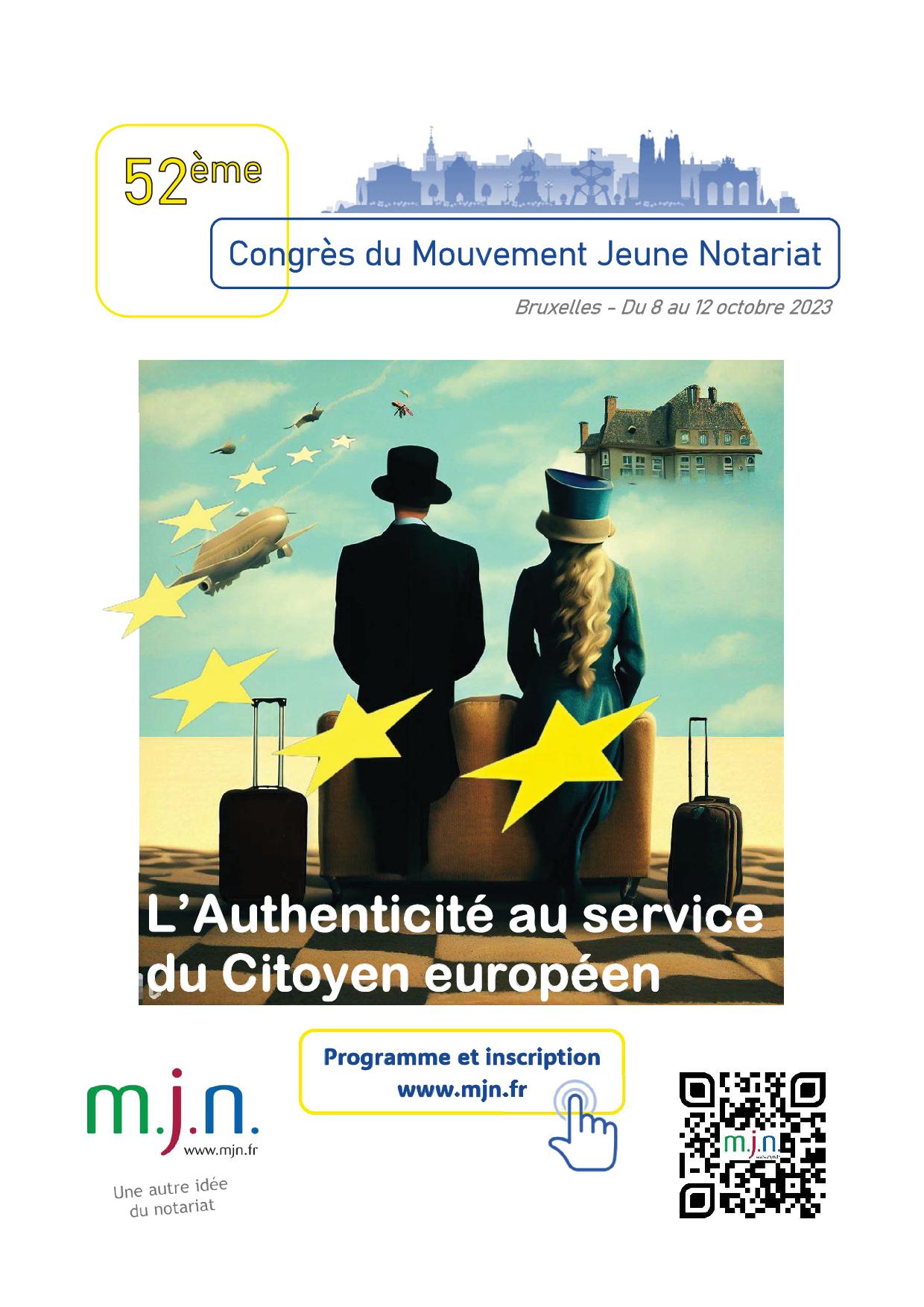 52e congrès du MJN - Affiche