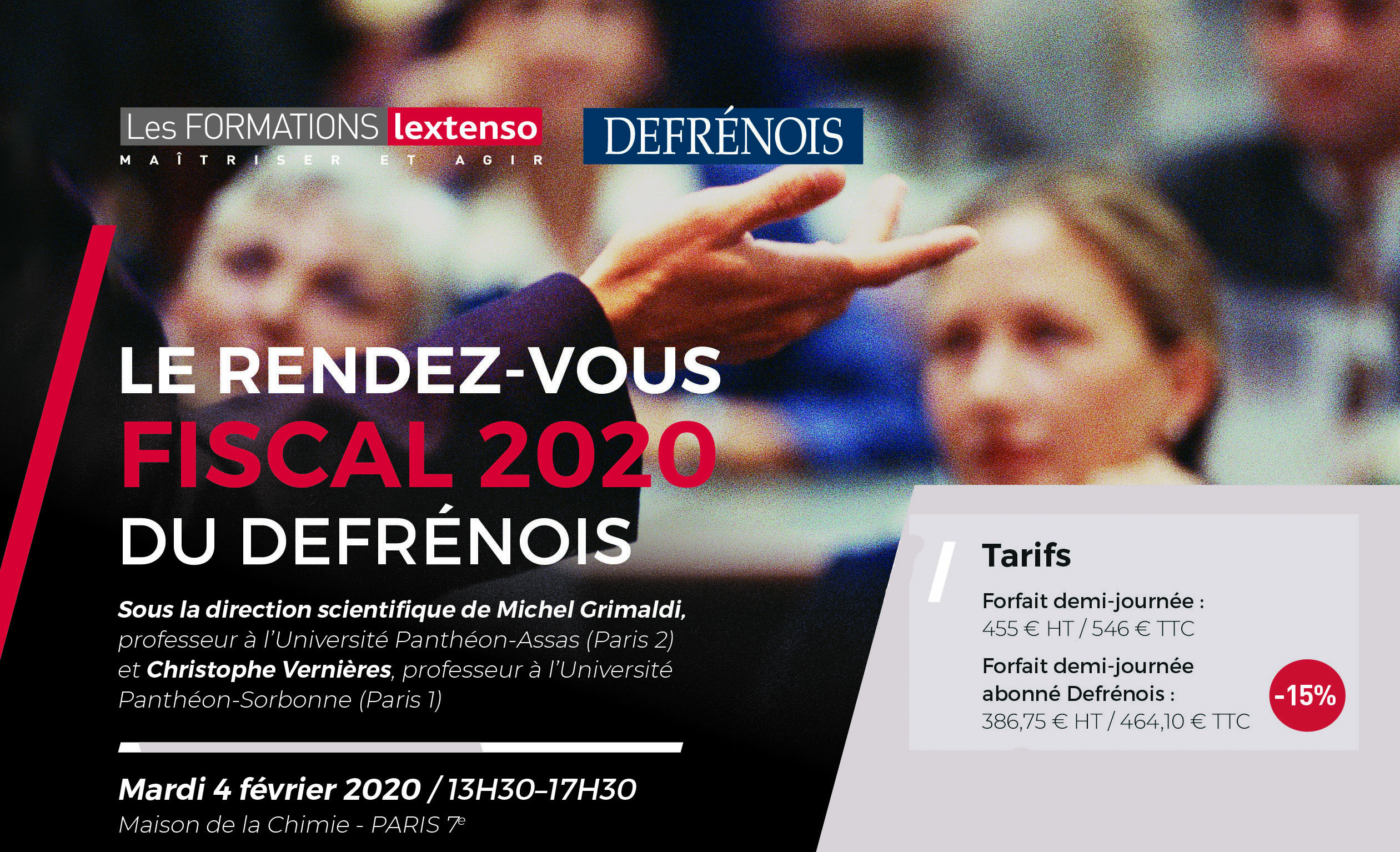 Formation Defrénois Rendez-vous fiscal 2020