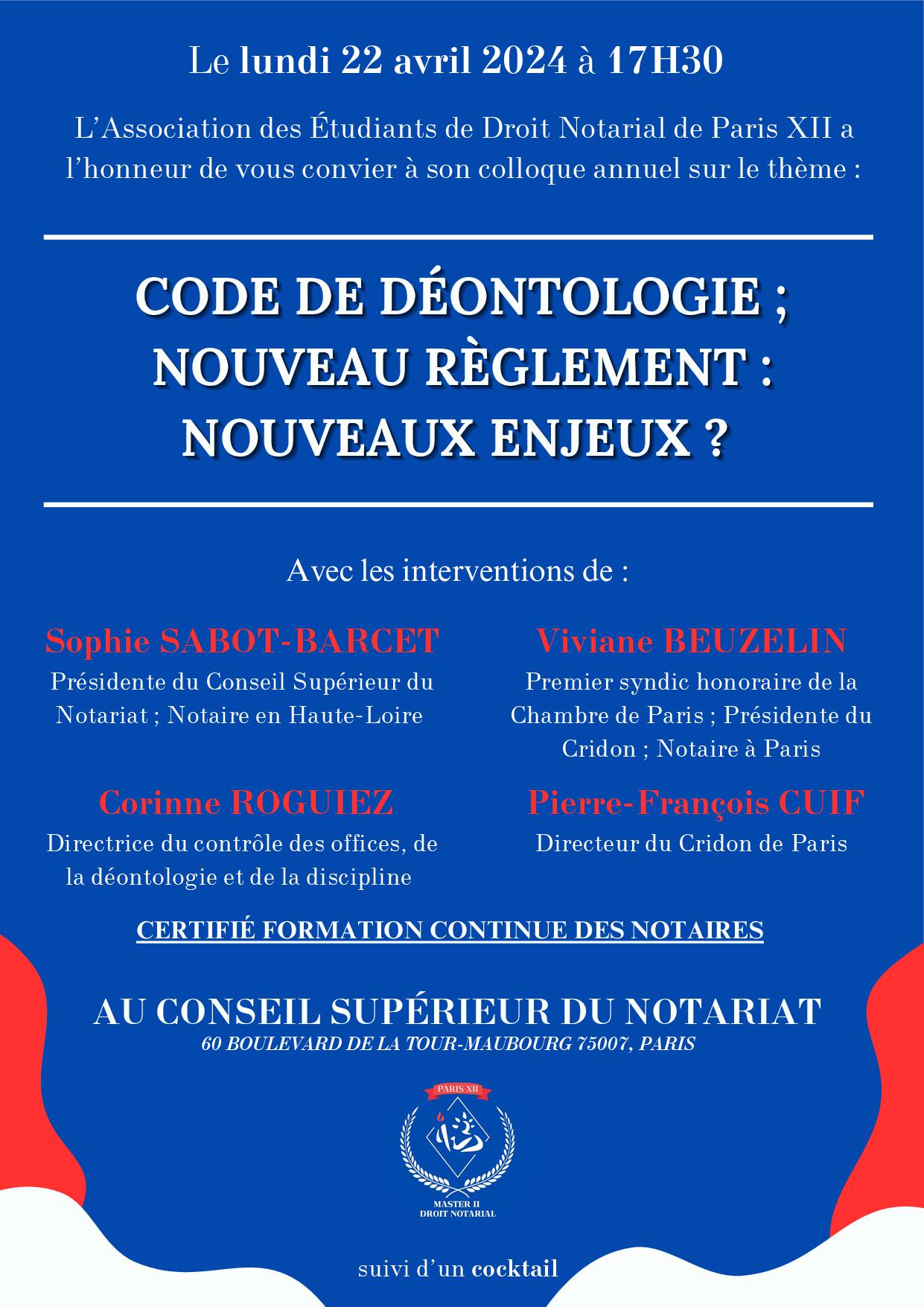 COLLOQUE AEDN Paris II