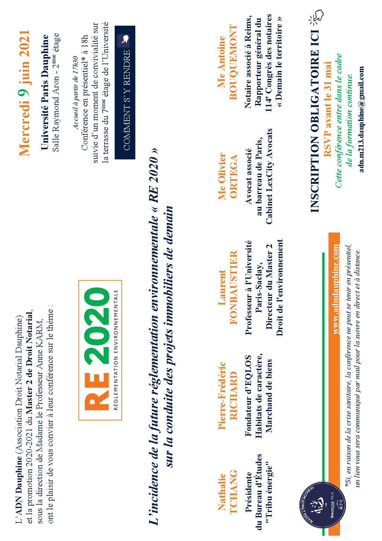 Conférence Master2 Paris Dauphine - 9 juin 2021