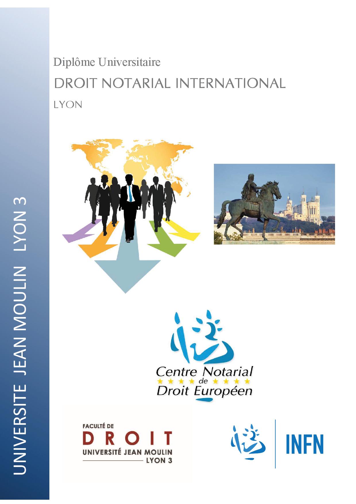 DU Droit Notarial International Lyon