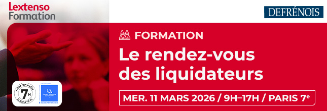 Formation Lextenso Defrénois 11 mars 2026