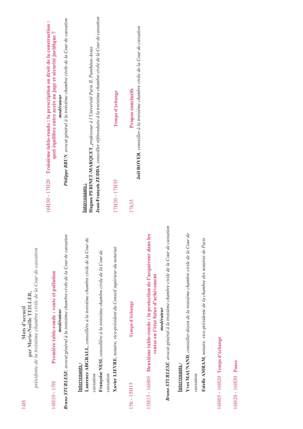 Programme - 6e Rencontre du 23 nov 2022