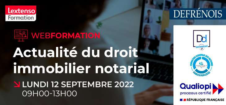 Webformation Defrénois 12 sept 2022