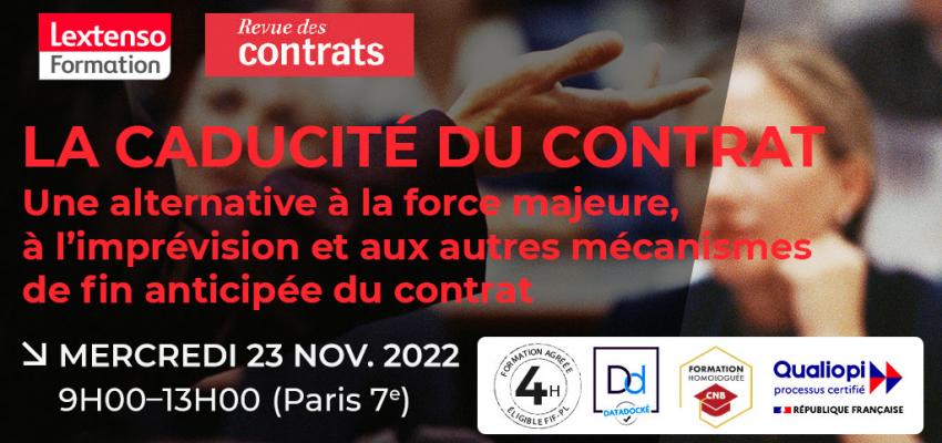 Formation "La caducité du contrat"